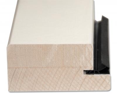 JW Blendrahmen unverleimt Fichte weiss ummantelt 45/90mm in Karton verpackt RL 200 x 80,2cm - Band links