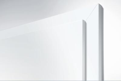 DANA Futterzarge F97-EI30 Weisslack 9016 für Türe gefälzt DIN-Falz 25.5/13mm Band links