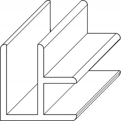 Krono Swissclic Panel Zubehör Corner profile alu 25250 (2/Pak)
