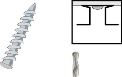 Krono Swissclic Panel Zubehör Wandschraube Fix-W 5615 (250/Pak)