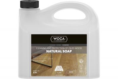 Woca Holzbodenseife weiss Pflege/Reinigung geölter Böden, Gebinde à 2.5 Liter
