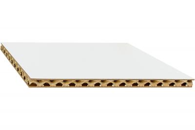 Lisocore Leichtbauplatte Front White mit 4mm HDF-Deck Weiss K101 PE (41/Pal.)
