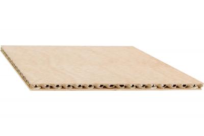Lisocore Leichtbauplatte Sperrholz-Deck 3mm E-Wood/Pappel E05 (68/Pal.)
