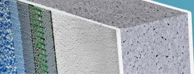 Fassadendämmpl 31 Lambda White Lamitherm elastifiziert, weiss-grau-weiss Paket a 3,000 m2