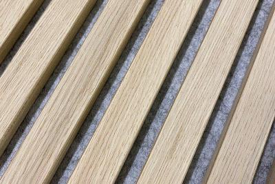 Furnier Express Akustik-Paneel Eiche Rift/Schlicht geschliffen (Vlies grau) Paket a 2,880 m2 (2 Stk/Pak) (16/Pal.)