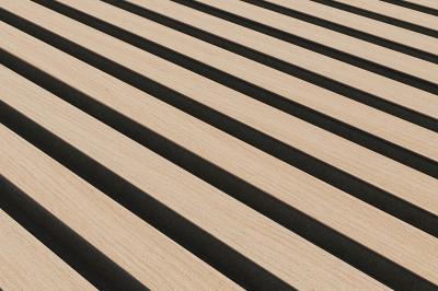 Furnier Express Akustik-Paneel Eiche schlicht geschliffen (Vlies & MDF schwarz) Paket a 2,880 m2 (2 Stk/Pak) (16/Pal.)