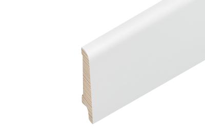 Sockelleisten furnierummantelt 60/14/8 mm weiss lackiert RAL 9016