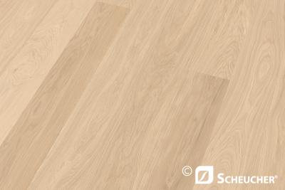 Scheucher Parkett Woodflor 222 Eiche natur 3-Schicht 1-Stab gebürstet geölt Bianca Paket a 2,930 m2 (32/Pal.)