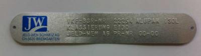 Kellpax Brandschutzplakette EI30/VKF Alupan ISOL Nr. 9